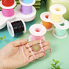 10 Rolls 10 Colors PVC Synthetic Rubber Cord RCOR-TA0001-01-11