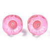 Transparent Spray Painted Glass Charms GLAA-N035-031-C09-3