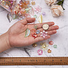 300Pcs 6 Style Transparent Acrylic Bead Caps TACR-CD0001-03-7