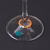 Natura Howlite Wine Glass Charms AJEW-JO00167-03-2