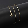 Brass Box Chain Necklaces for Women NJEW-D302-41G-2