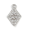 Brass Micro Pave Clear Cubic Zirconia Pendants LS-KK-L238-21P-1