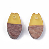 Resin & Walnut Wood Pendants RESI-S358-12C-2