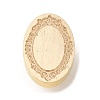 Golden Plated Wax Seal Brass Stamp Head LS-AJEW-C031-01A-2