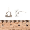 S925 Sterling Silver Stud Earrings EJEW-K303-01S-05-5