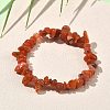 Natural South Red Agate Beaded Stretch Bracelets GG-CBADCD7-01-1
