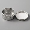Aluminium Shallow Round Candle Tins AJEW-WH0312-59E-2