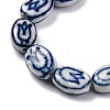 Handmade Blue and White Porcelain Beads PORC-I027-17B-3