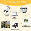 AHANDMAKER 2 Sets 2 Styles Felt Heat Transfer Printing Perfume Pieces Set DIY-GA0001-73-4