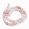 Natural Pink Aventurine Beads Strands X-G-F520-56-8mm-2