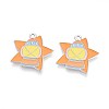 Halloween Theme Alloy Enamel Pendants ENAM-T022-54P-07-1