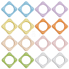 32Pcs 8 Colors Baking Paint Alloy Bead Frame FIND-SP0004-50B-1