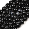 Natural Black Agate Bead Strands LS-G-G962-10mm-12-A-2