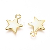 Electroplated Alloy Charms PALLOY-G267-01G-2