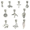 10Pcs 10 Styles Tibetan Style Alloy European Dangle Charms PALLOY-FZ00005-1