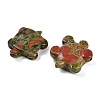 Natural Unakite Carved Beads G-K383-18C-2