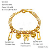 Valentine's Day 304 Stainless Steel Charm Bracelets FS-WGE53E0-01-1