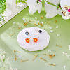 50Pcs Brass Earring Settings KK-TA0008-38C-7