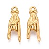 304 Stainless Steel Pendants STAS-T065-21B-G-1