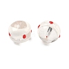 Transparent Glass Enamel Beads GLAA-P078-01A-04-2