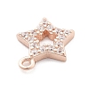 925 Sterling Silver Micro Pave Clear Cubic Zirconia Charms LS-STER-A034-02C-RG-2