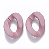 Opaque Spray Painted Acrylic Linking Rings OACR-S036-001B-I03-1