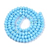 Electroplate Opaque Solid Color Glass Beads Strands EGLA-A044-P4mm-L08-3