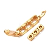 925 Sterling Silver Cubic Zirconia Twister Clasps STER-WH0007-28B-G-3