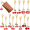 30Pcs 6 Styles Alloy Resin Pendant Decorations HJEW-BM0001-18-1