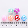 Opaque Striped Acrylic Beads MACR-S373-27A-4