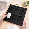 6-Hole Wood Wall-Mounted Card Storage Display Stands ODIS-WH0038-305-3