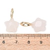 Natural Rose Quartz Pendants GG-CBAE2A3-02G-03-3
