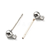 Brass Stud Earring Findings FIND-R144-13A-P-2