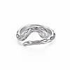 Snake Shape Rack Plating Alloy Cuff Rings RJEW-Q163-011B-RS-1