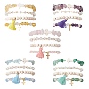 4Pcs 4 Styles Natural Gemstone Beads Stretch Bracelets BJEW-JB11596-2