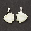 Natural Trochid Shell/Trochus Shell Pendants SSHEL-K027-07-2