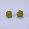 Hexagonal Silicone Focal Beads SI-JX0020A-19-1