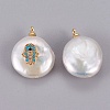 Natural Cultured Freshwater Pearl Pendants PEAR-F008-56G-2