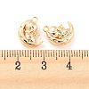 Brass Micro Pave Cubic Zirconia Pendants KK-E090-23G-3