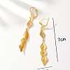 Fashionable Classic Rhombus Tassel Alloy Hoop Earrings OM7785-4