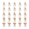 Craftdady 50Pcs 5 Styles Resin Imitation Pearl Pendants FIND-CD0001-32-11