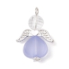 Transparent Acrylic Angel Pendants PALLOY-JF04095-03-3