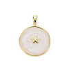 Brass Enamel Pendants KK-Q283-057G-NR-1