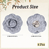 4Pcs Cloth Art Camelia Brooch Pins JEWB-CN0001-03B-2