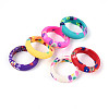 Handmade Polymer Clay Finger Rings CLAY-N013-27A-1