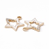 Alloy Rhinestone Pendants PALLOY-P287-09G-01-3