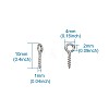 304 Stainless Steel Screw Eye Pin Peg Bails STAS-TA0002-10P-7