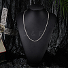 1Pc 304 Stainless Steel Cuban Link Chain Necklaces for Men Women NJEW-BM0001-08C-4