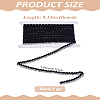 10Yards Polyester Fish Silk Elastic Lace Band OCOR-LP0003-36A-2