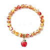 Alloy Enamel Charm Bracelets BJEW-JB12406-2